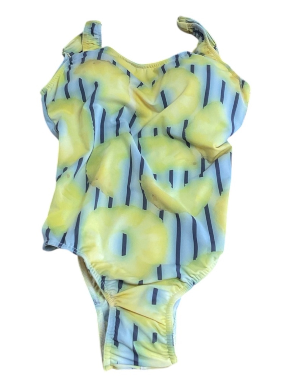 Yellow Pineapple Print One-Piece Swimsuit